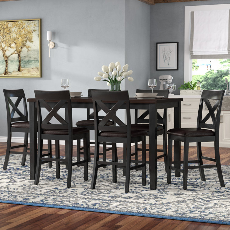 Darby Home Co Nadine 6 Person Counter Height Dining Set & Reviews